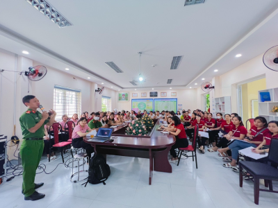 TẬP HUẤN công tác phòng cháy chữa cháy và cứu nạn, cứu hộ cho cán bộ,  giáo viên, nhân viên năm học 2022 - 2023