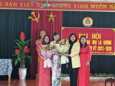 ĐẠI HỘI CÔNG ĐOÀN TRƯỜNG MẦM NON LA DƯƠNG LẦN THỨ VII, NHIỆM KỲ 2023 - 2028