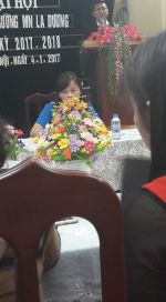 Đoàn chủ tịch làm việc tại Đại hội chi đoàn nhiệm kỳ 2017- 2018