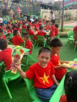 Hình ảnh: Hoạt động "Bé vui sáng tạo" chào mừng ngày PNVN 20/10