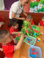 Hình ảnh: Hoạt động "Bé vui sáng tạo" chào mừng ngày PNVN 20/10