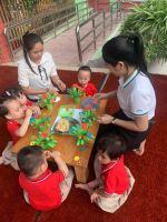 Hình ảnh: Hoạt động "Bé vui sáng tạo" chào mừng ngày PNVN 20/10
