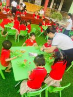 Hình ảnh: Hoạt động "Bé vui sáng tạo" chào mừng ngày PNVN 20/10