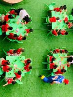 Hình ảnh: Hoạt động "Bé vui sáng tạo" chào mừng ngày PNVN 20/10