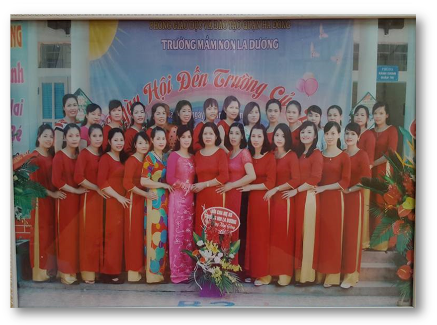 Ảnh tập thể GV trường mầm non La Dương